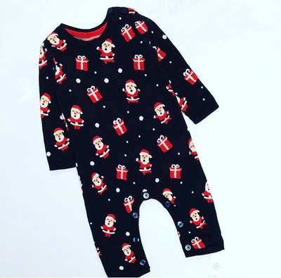 Ромпер "Новорічний", бавовна ТМ "George" (68-74 см)