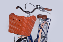 Велосипед городской 26 дюймов Dorozhnik Lux Velosteel 2025 с корзиной и багажником, рама 17"