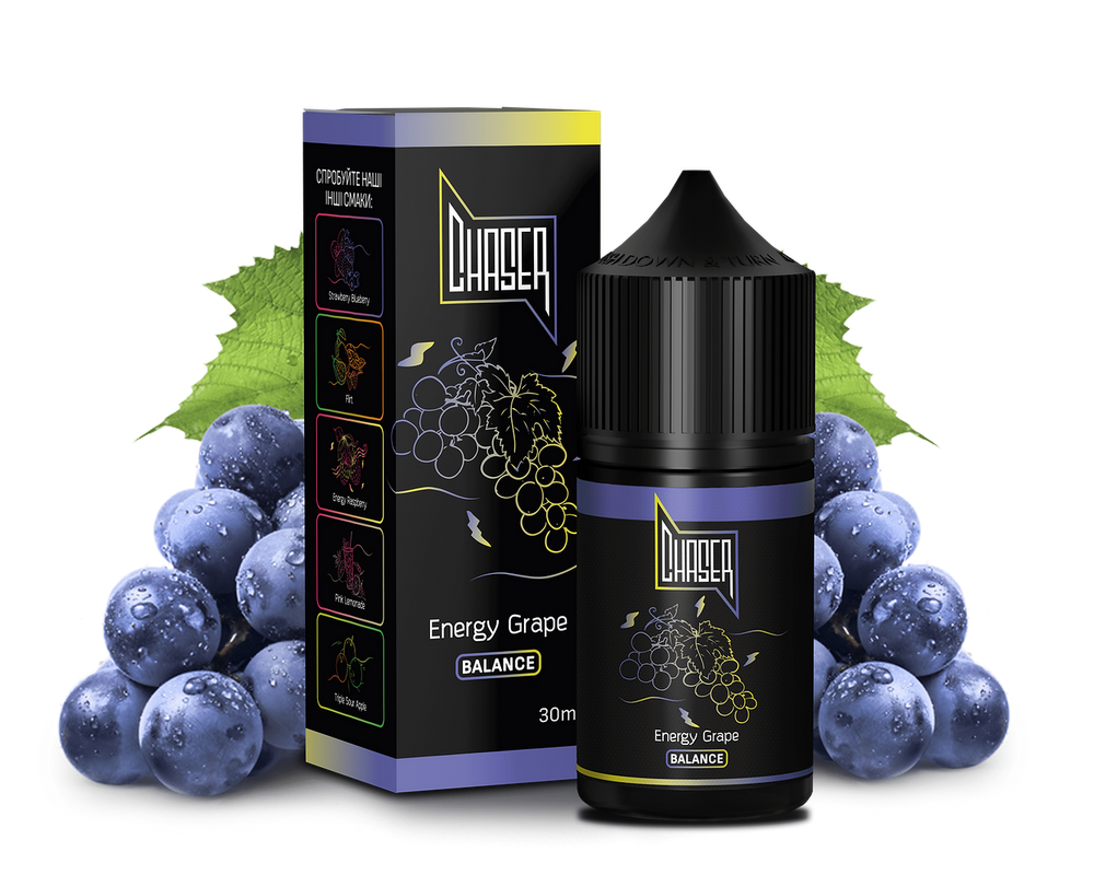 CHASER BLACK Energy Grape (5%nic, 30ml)