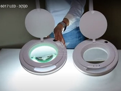 Лампа-лупа 6017H LED холодный свет, 9W