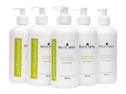 Антицеллюлитный массажный крем с алое и кофеином