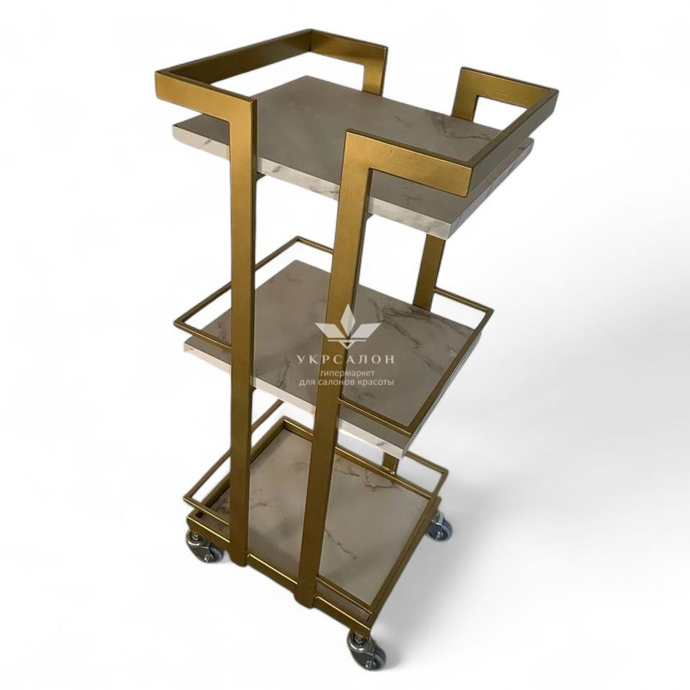 Косметологічний візок Mark 07 Gold ДСП