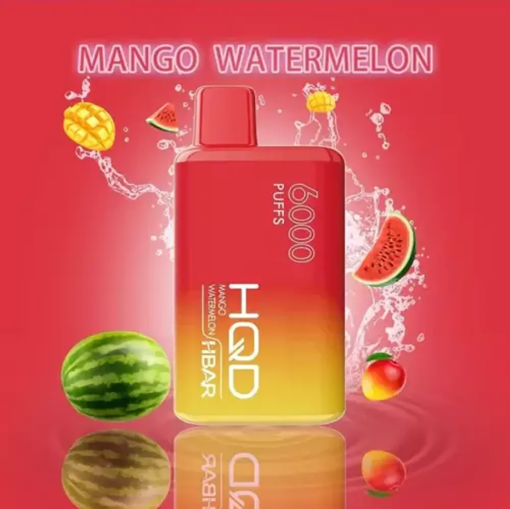 HQD HBAR 6000 Mango Watermelon 5% nic