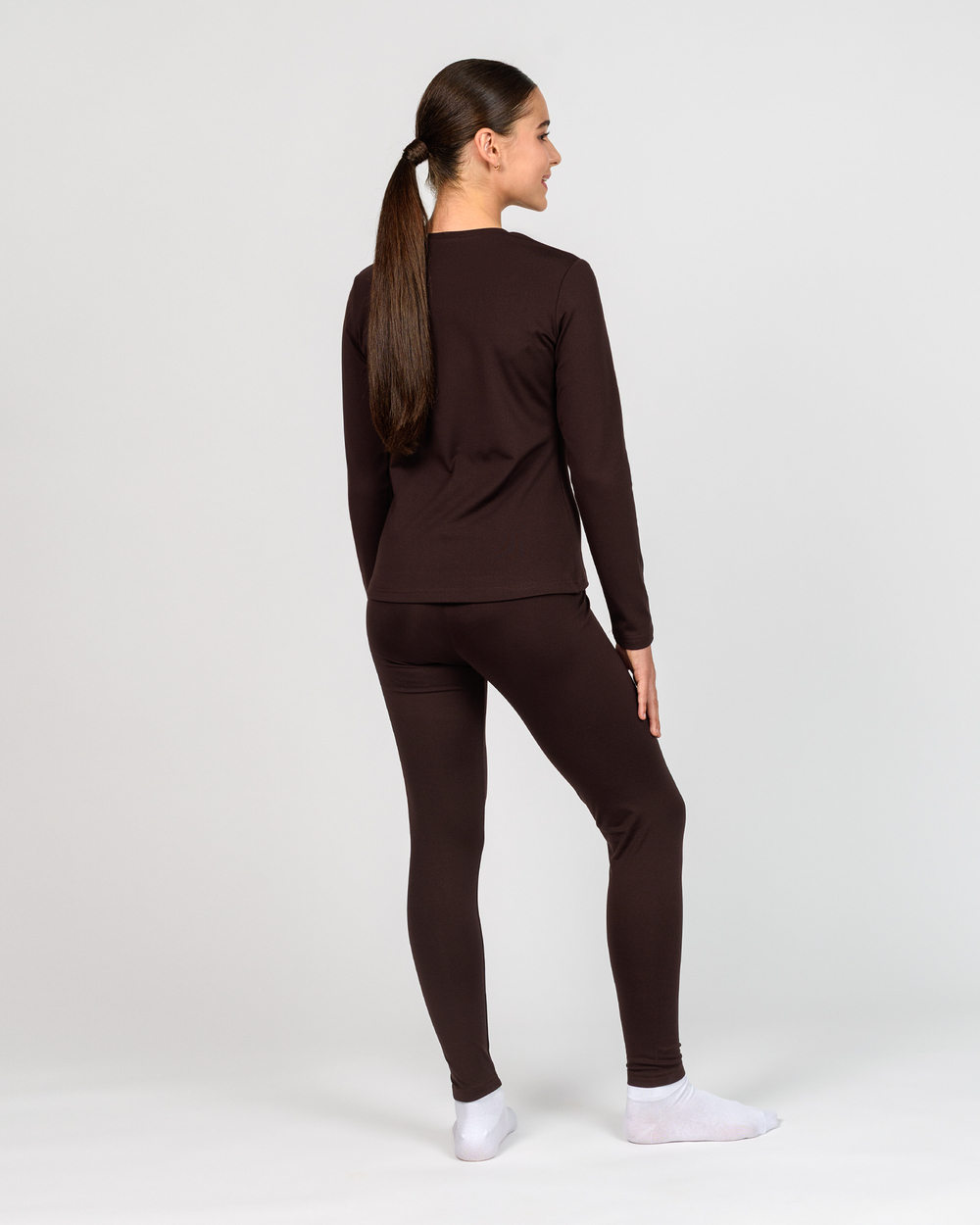 Термобілизна для дівчинки коричневого кольору (арт. 5722400305)