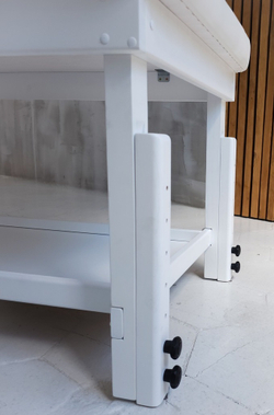 Стаціонарний масажний стіл KP-9 White