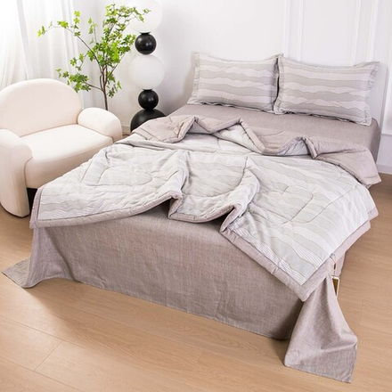 Комплект постельного белья Сатин с Одеялом 100% хлопок OB159