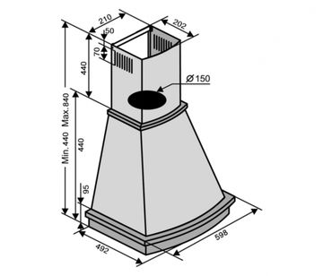 Витяжка VENTOLUX PROVANCE 60 CREMA (1000) PB IT