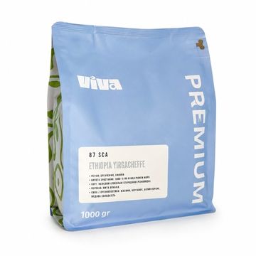 Кава в зернах Viva Ethiopia Yirgacheffe 1000 гр