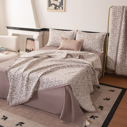 Комплект постельного белья Сатин Aurora Veil с Покрывалом AV004