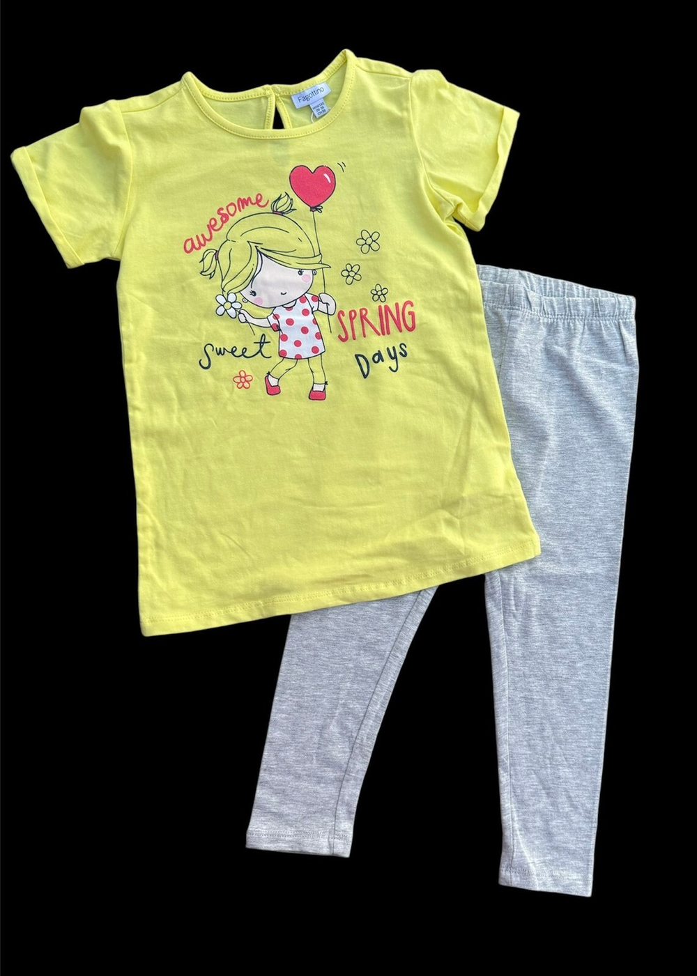 Костюм 2в1: футболка, лосини "Spring", бавовна ТМ "OVS" (98 см)