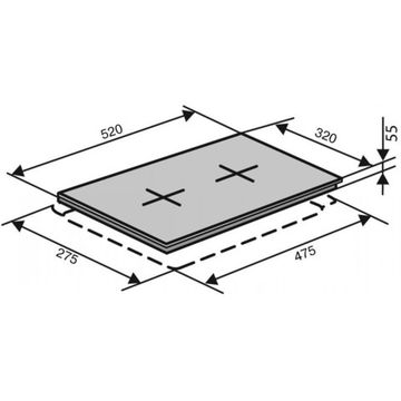 Варильна поверхня газова Domino VENTOLUX HG320 (X) 7