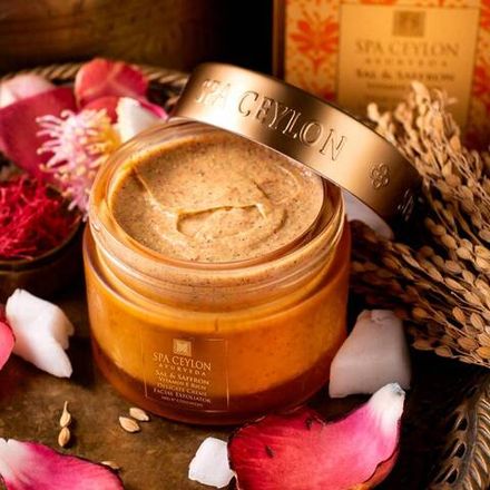 Кремовий пілінг для делікатного очищення обличчя Шореа та Шафран 100 г, SPA Ceylon