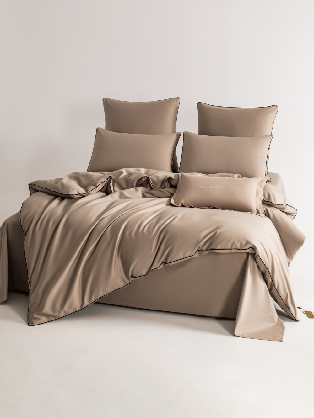 Комплект постельного белья Однотонный Сатин Элитный OCE022