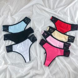 Стрінги з мереживними вставками по боках