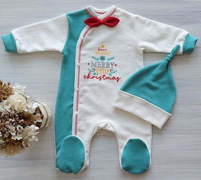 Чоловічок з шапочкою "Merry Christmas", футер ТМ "Happy TOT"