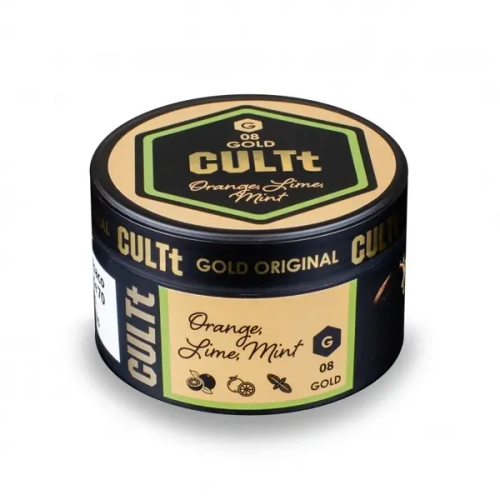 Тютюн CULTt Gold G08 Orange Lime Mint (Культ Апельсин Лайм М'ята) 100г
