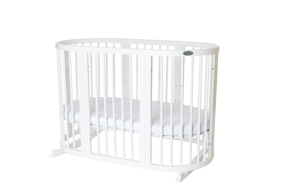 Детская кроватка-трансформер Ingvart Smart Bed 9 в 1 Round (72*72) со звездочками
