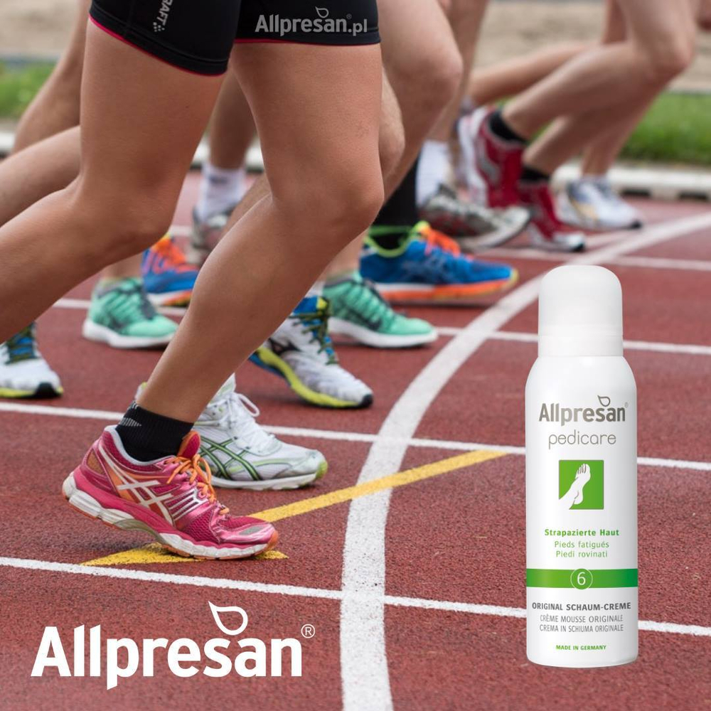 Крем-пена для ног при физических нагрузках AllPresan №6
