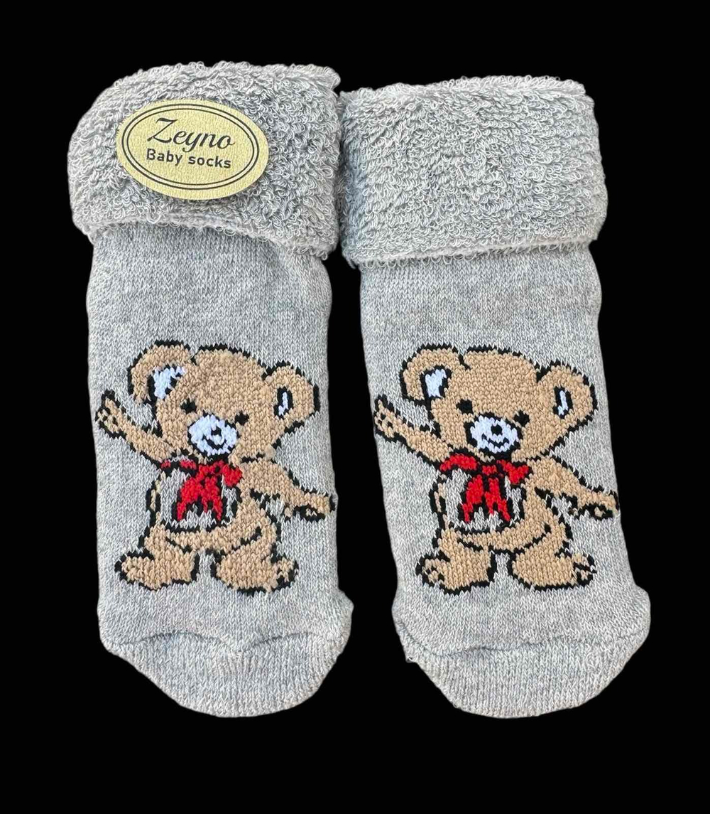 Шкарпетки "Bear", махра ТМ "Zeyno" (0-6 міс)