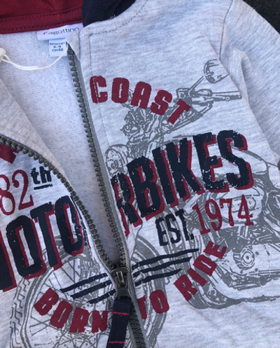 Кофта з капюшоном, двунитка з начосом "OVS" (68 см)