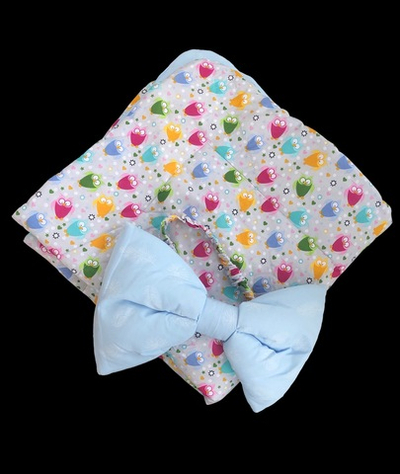 Конверт-ковдра з подушкою, бавовна, синтепон, 90*90 см, ТМ "Happy ТоТ"