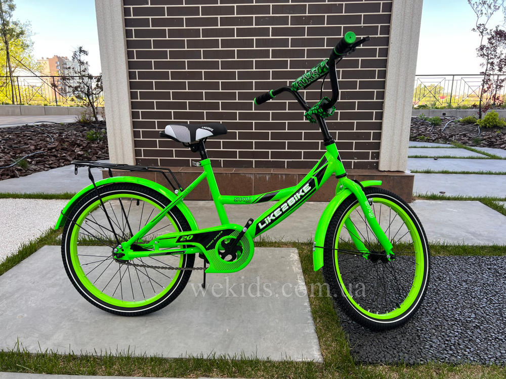 Детский велосипед Like2bike Sky 20 дюймов с багажником