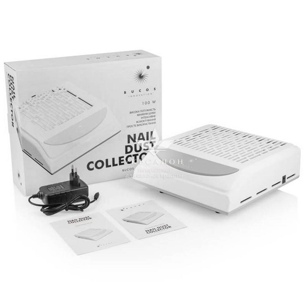 Вытяжка для маникюра с Hepa фильтром Bucos Cyclone V2 White 100W (оригинал)