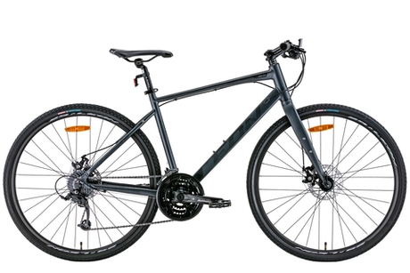 Велосипед гібрид алюмінієвий Leon HD 80 DD 2024, рама 19"