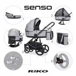 Універсальна коляска 2 в 1 Riko Senso