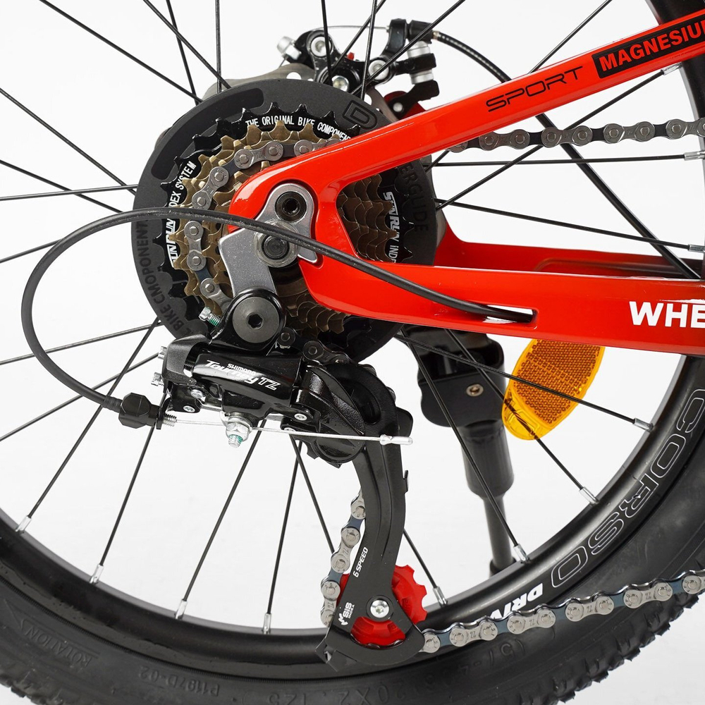 Детский спортивный велосипед 20 дюймов Corso Next магниевый, оборудование Shimano