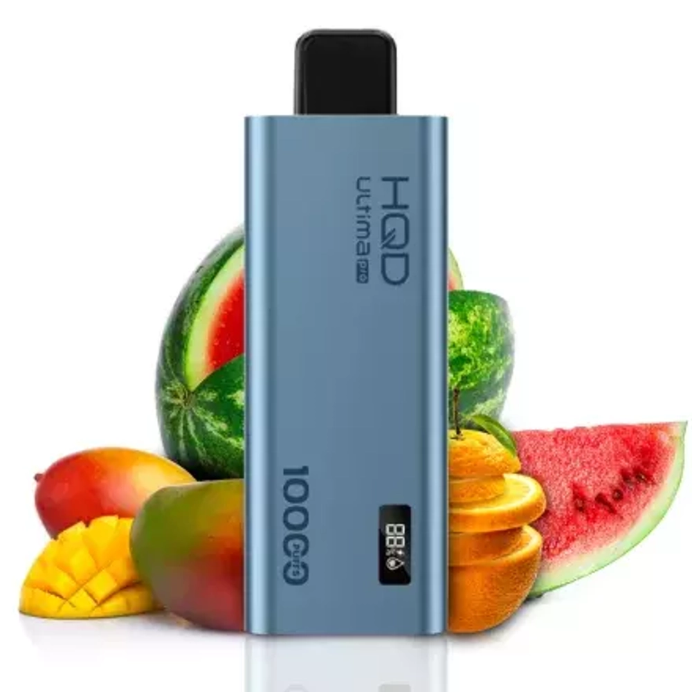 HQD Ultima pro 10000 Mango Orange Watermelon (5% nic)