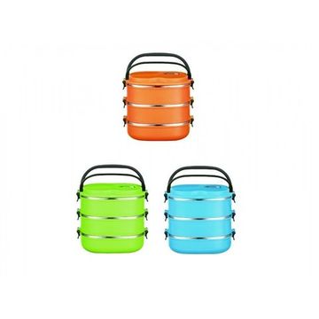 Ланч-бокс 2,7л. 3 попер. Peterhof PH-12416-27 blue