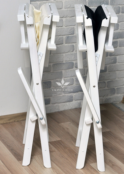 Складной стул для визажа Apolo 2 white