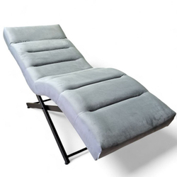 Анатомическая кушетка Tertio Black с поперечной прошивкой и подголовником для лашмейкеров и бровистов