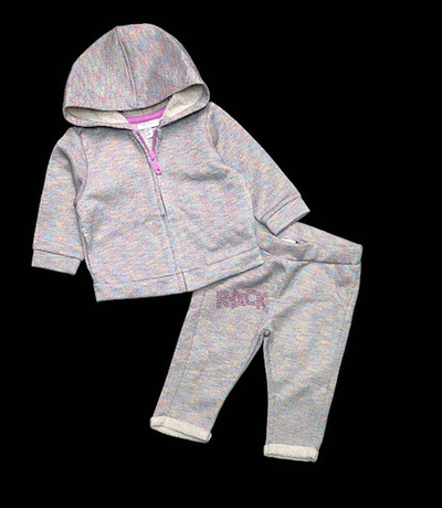 Костюм 2в1: кофта з капюшоном, штани, двунитка петля з люрексом ТМ "OVS"