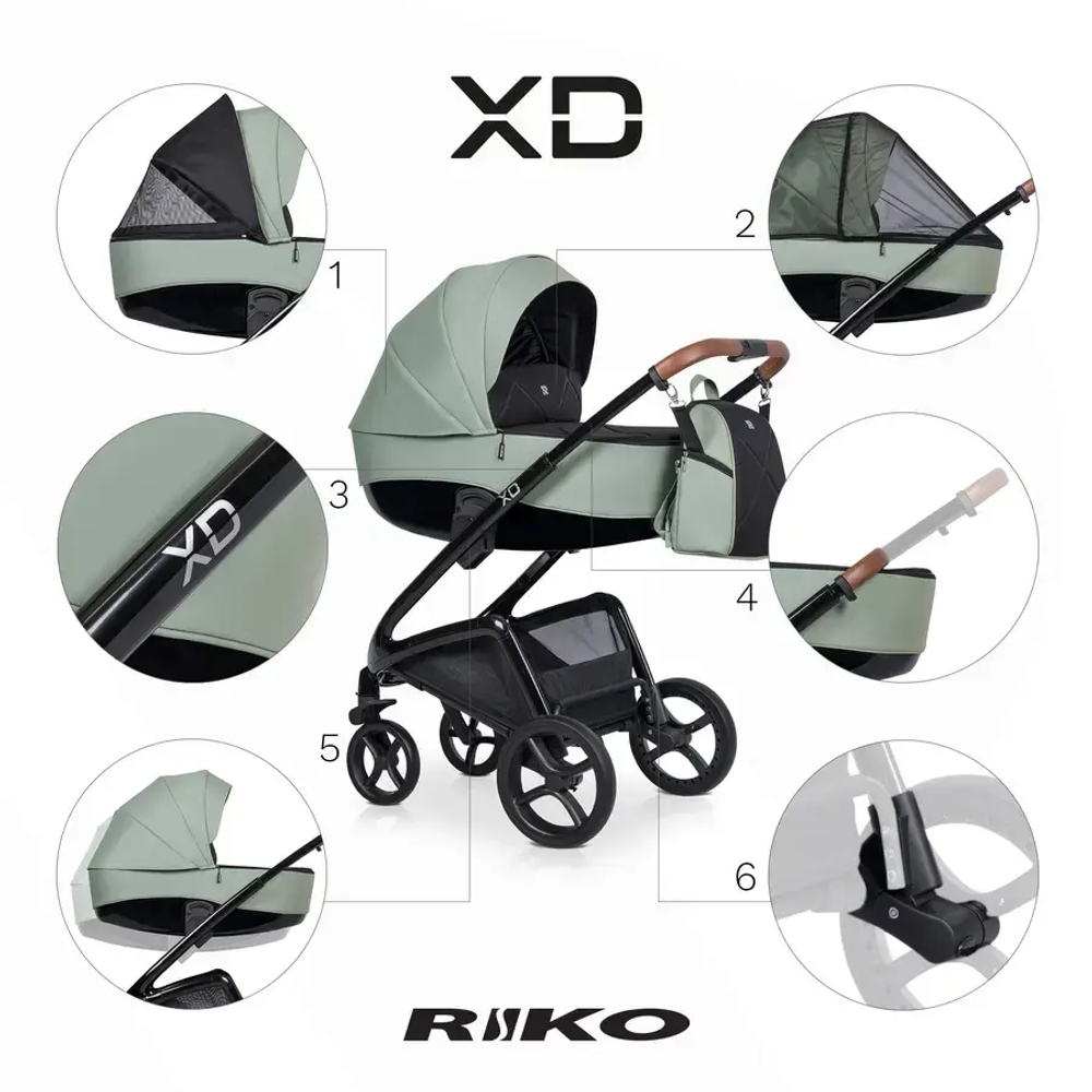 Універсальна коляска 2 в 1 Riko XD PRO