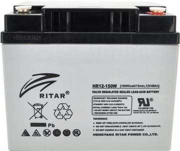 Акумуляторна батарея Ritar AGM HR12150W 12V 40Ah Gray (YT16253)