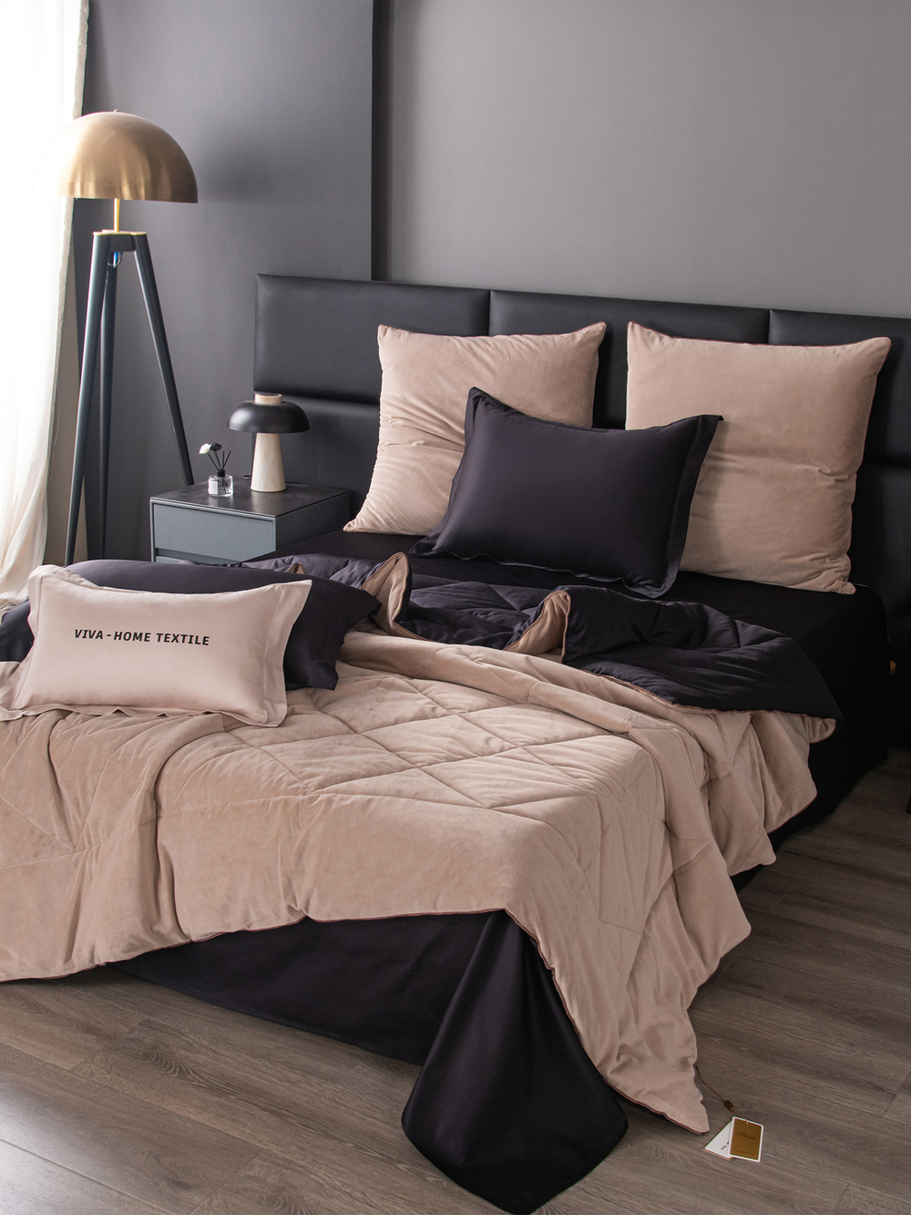 Комплект постельного белья Сатин Velvet Premium с Одеялом VP009