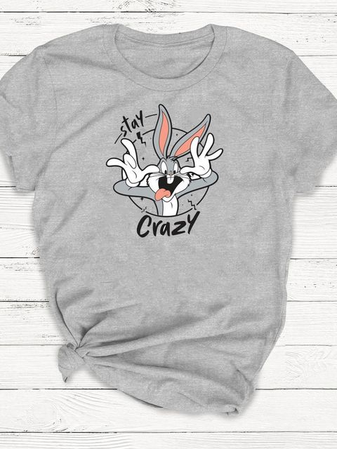 Футболка чоловіча сіра Bugs Bunny is crazy Love&Live