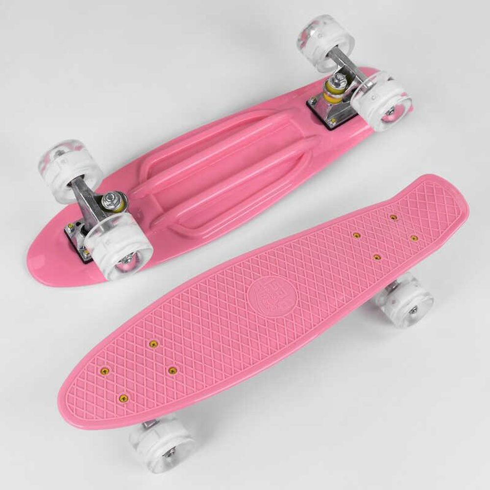 Скейт Пенни борд 2708 (8) Best Board, доска=55см, колёса PU со светом, диаметр 6см