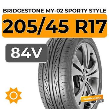 Bridgestone MY-02 Sporty Style 205/45 R17 84V