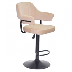 Стілець для візажу Jef velor black