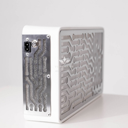 Вытяжка для маникюра настольная Ulka Nano, цвет белый (сетка металлик)