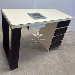 Маникюрный стол Mark SM-100 с вытяжкой и защитным стеклом