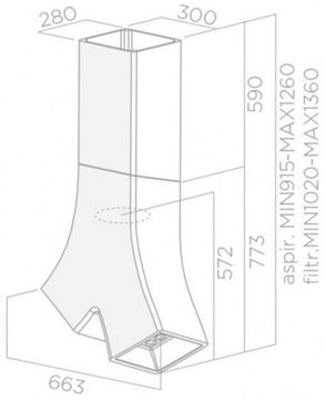 Витяжка ELICA YE WH/A/66