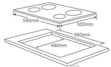 Варильна поверхня електрична INTERLINE VCE 602 BA/2