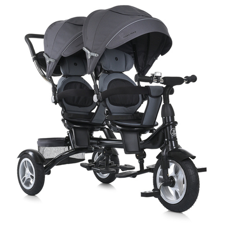 Дитячий триколісний велосипед для двійні Turbo Trike MT 1004DUOS