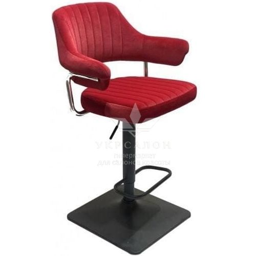 Стільчик для візажу Jef Black quadro Velor