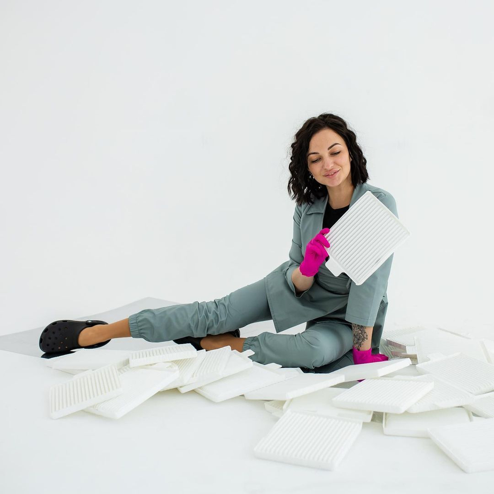 Комплект універсальних 5 штук HEPA фільтрів для витяжок Teri