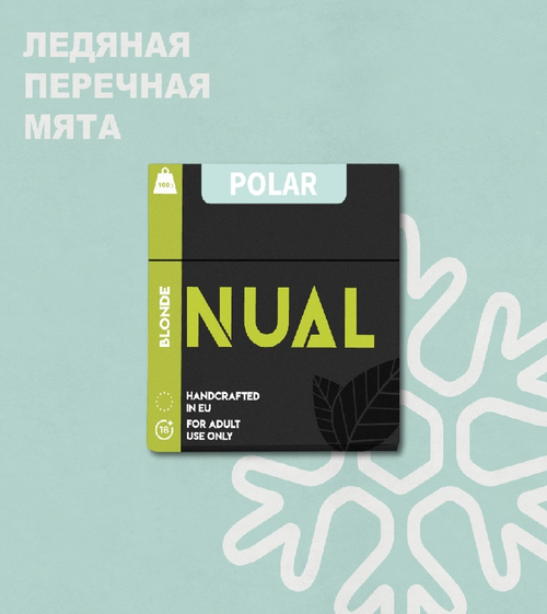 Табак для кальяна Nual Polar (Нуал Полар - Лед Мята) 200г